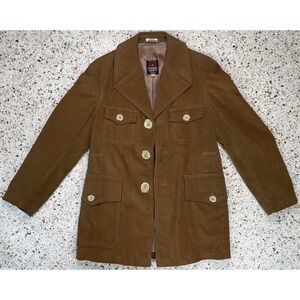 Europe‎ Craft Exclusive Import Vintage Men's Brown Corduroy Jacket Size 38